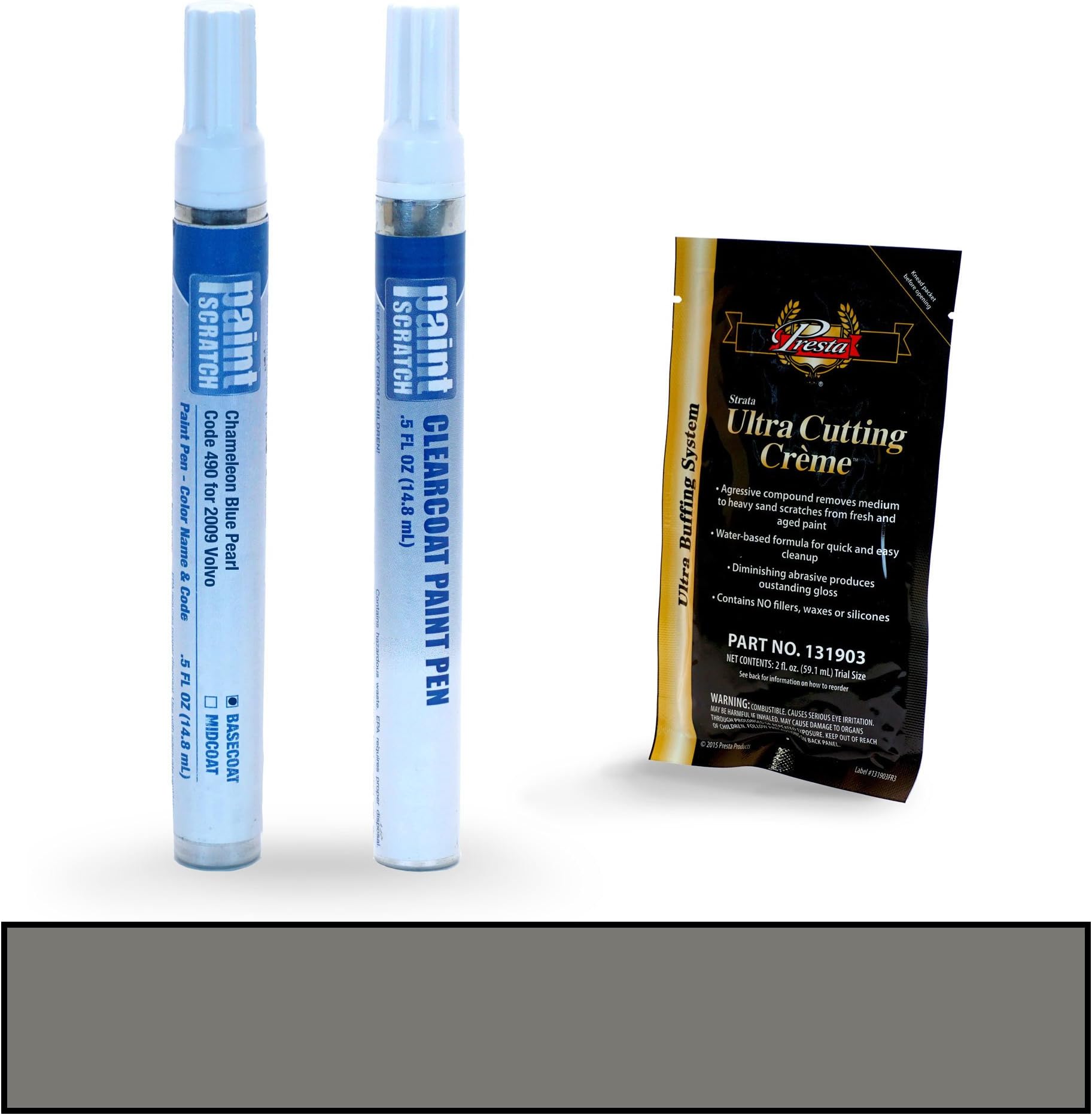 PAINTSCRATCH Chameleon Blue Pearl 490 for 2009 Volvo V50 - Touch Up Paint Pen Kit - Original Factory OEM Automotive Paint - Color Match Guaranteed