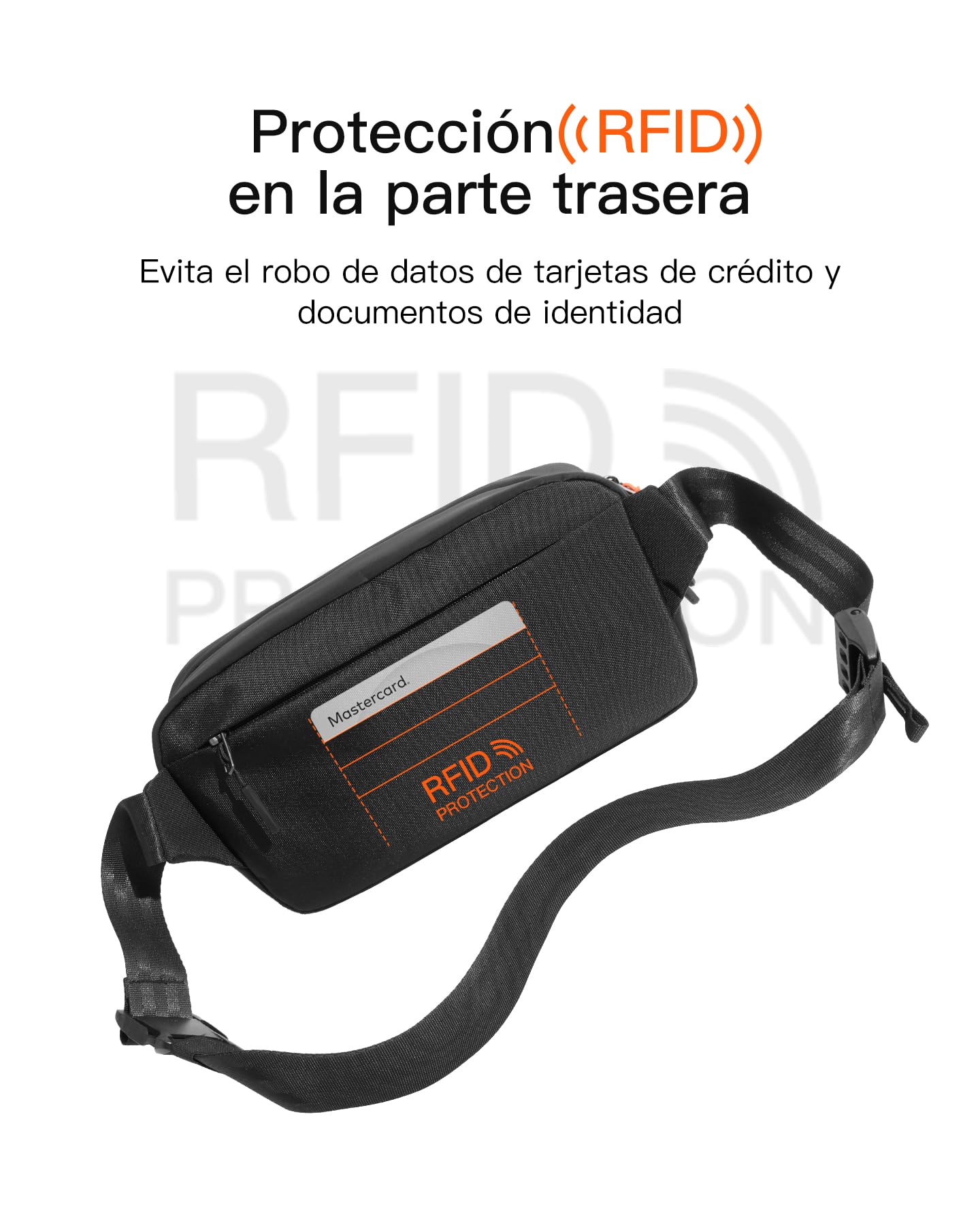 Inateck Sling Bag X-Pro, Bolso de hombro y cruzado expandible y multifuncional para electrónicos con 16 Compartimentos y Bolsillo con Bloqueo RFID, Ideal para Viajes, Desplazamientos, Deporte y Ocio