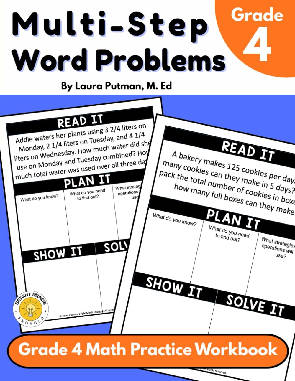 Multistep Word Problems: Grade 4 Math Practice Workbook (Math Word Problems For Kids)