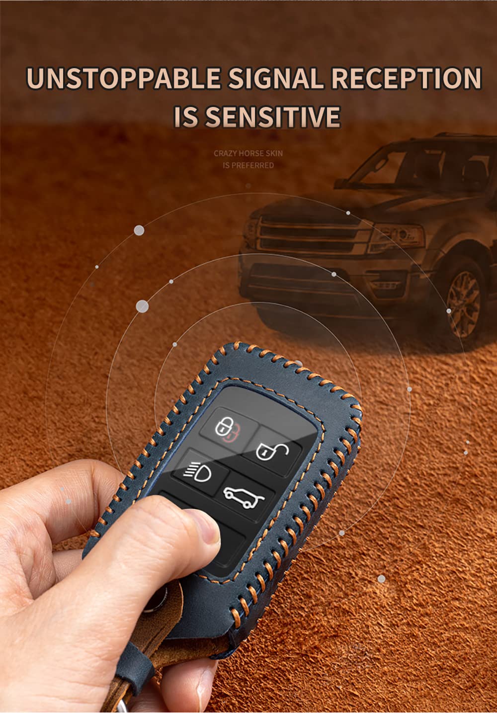 Kwmobile Custodia Compatibile Con Land Rover Jaguar Con 5 Tasti - Foto 2