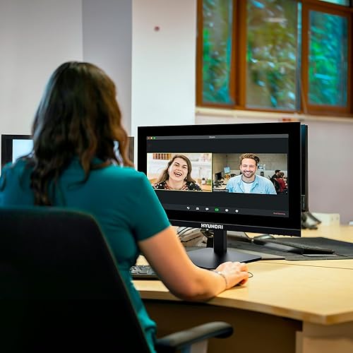 Miniatura 6 de HYUNDAI Monitor LED delgado profesional de 24 pulgadas con frecuencia de actualización de 75 Hz para el hogar y la oficina resolución Full HD 1080p