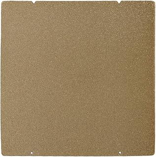 BCZAMD Prusa I3 MK3 MK52 Gold Double Sided Textured PEI Spring Steel Sheet Powder Coated PEI Build Plate for Prusa i3/Ａquila pro/CR6 SE MK2.5S MK3 MK3S, 253.8 x 241MM