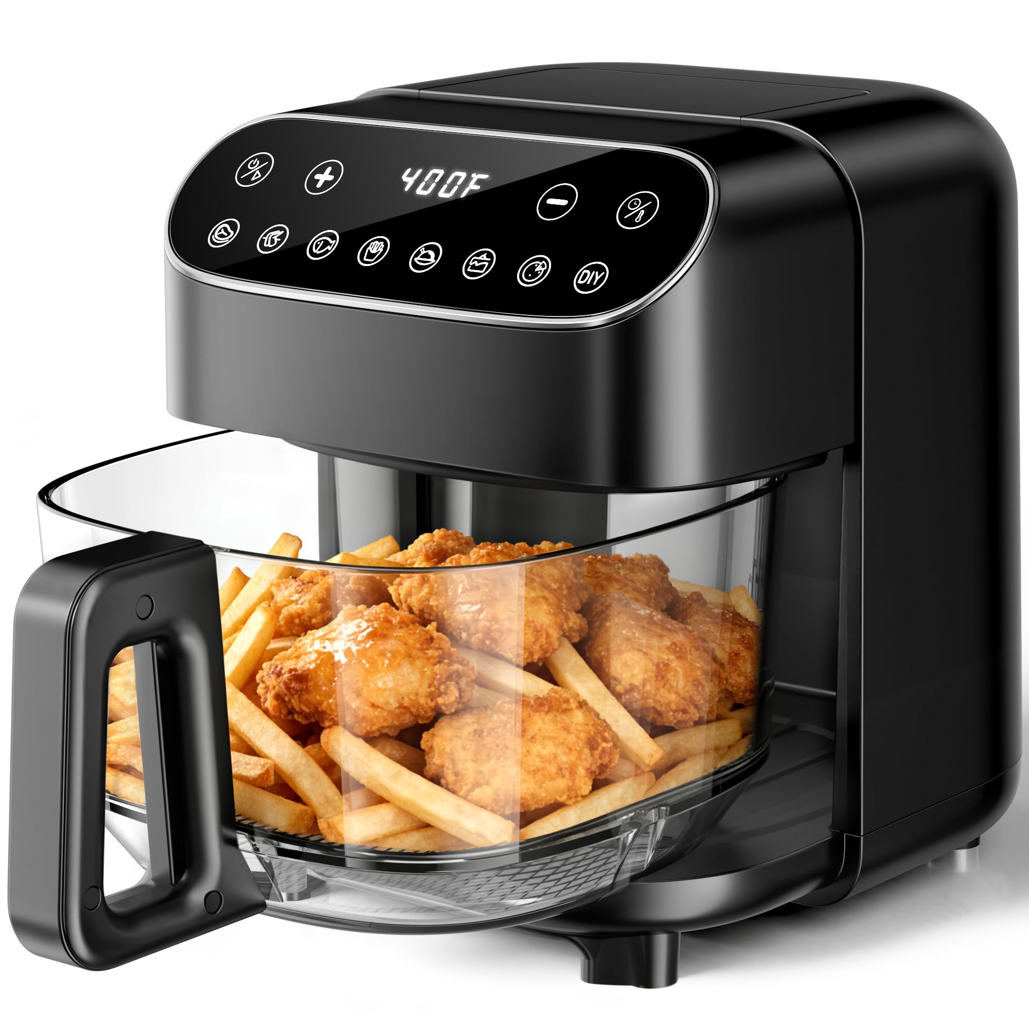 Kismile 5QT Glass Air Fryer