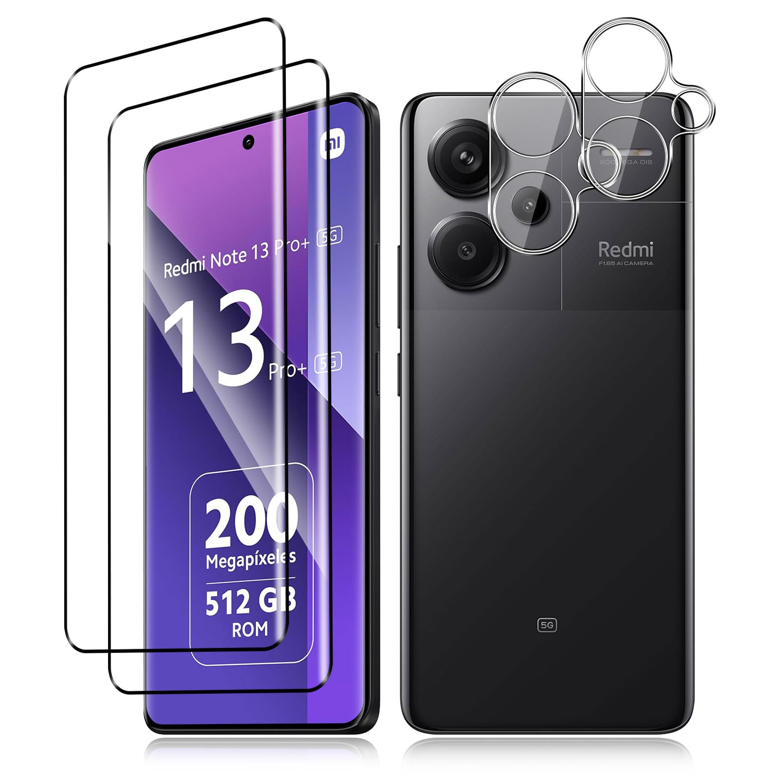 Amazon | 【2+2枚セット】For Xiaomi Redmi Note 13 Pro+ 5G ガラス 