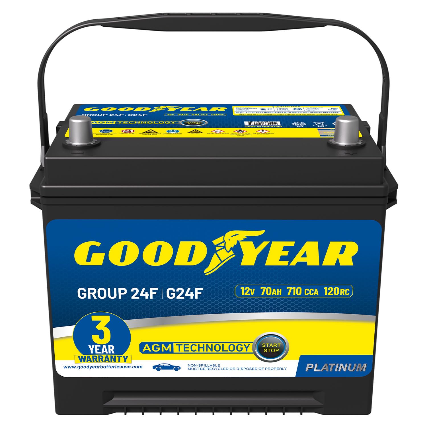 Goodyear 24F-AGM Platinum Battery