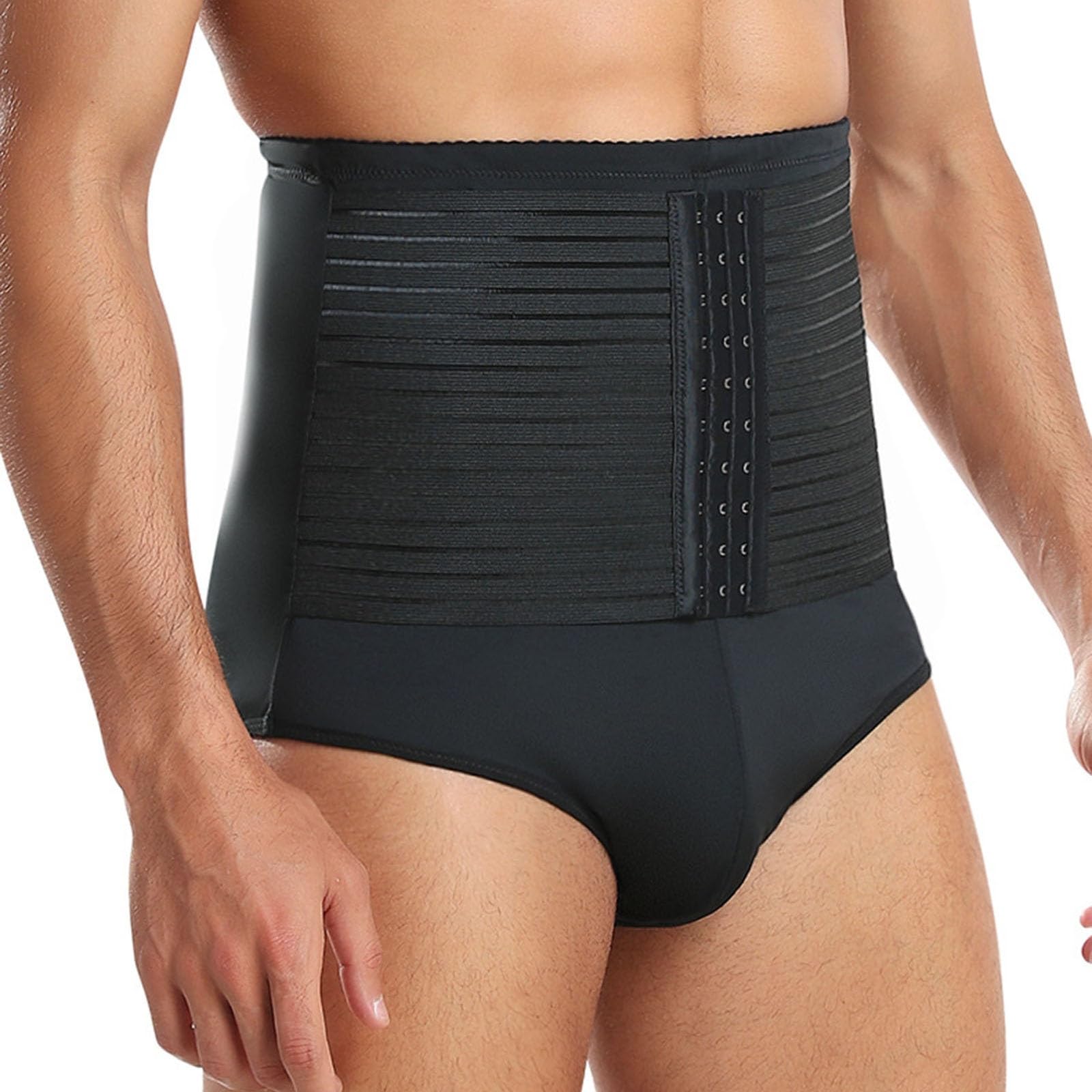 HLTYGWX Calzoncillos de Barriga para Hombre, Cintura Alta, Ropa Interior más Delgada, Control Firme, Faja para el Vientre, Faja de compresión Ajustable