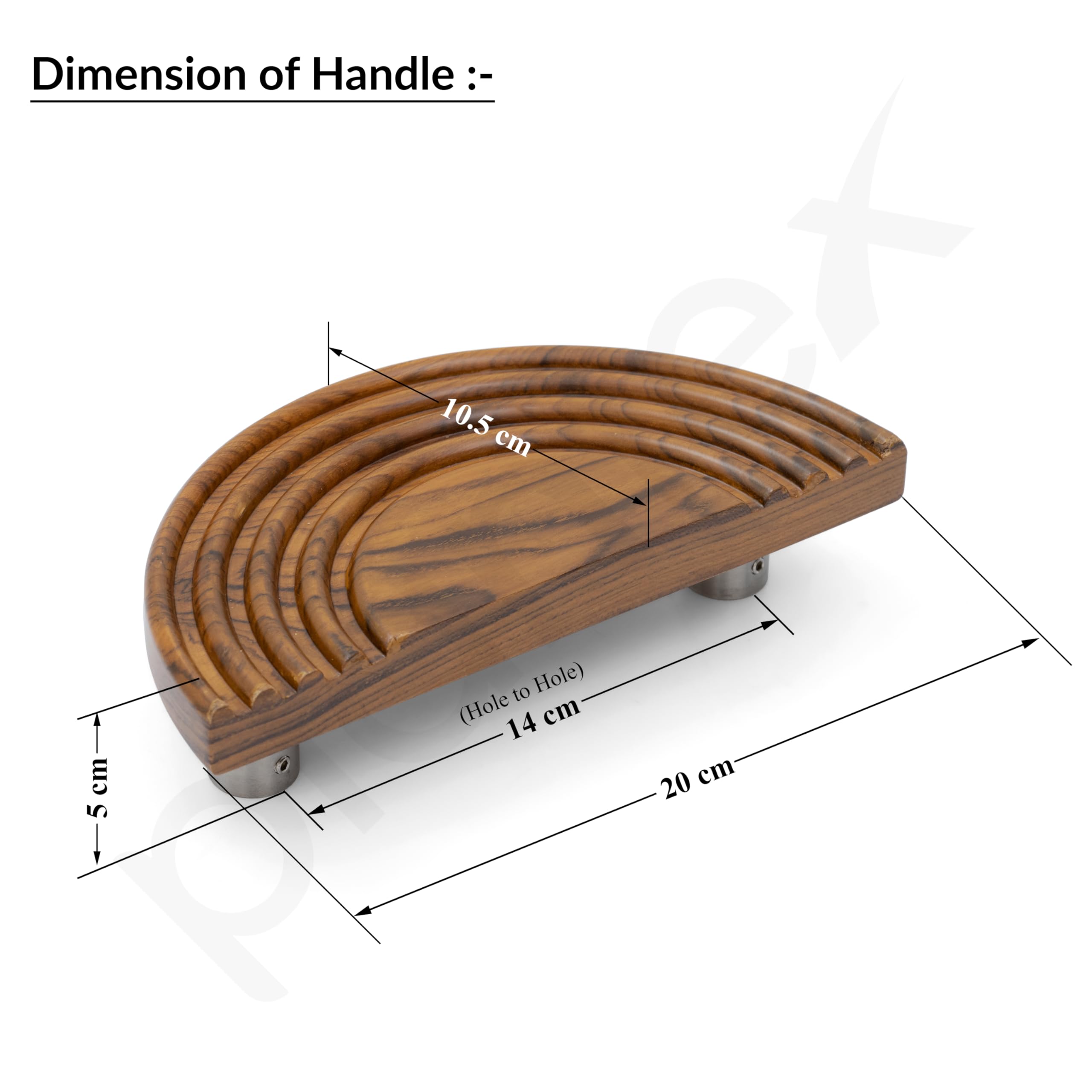 Plantex 8 Inch Main Door Handle/Wooden Handle for Door/Pull-Push Door Handle/Door Accessories (Pack of 1) — Amazon image 3