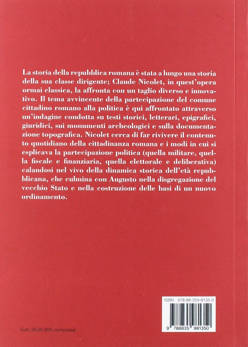 Il mestiere di cittadino nell'antica Roma