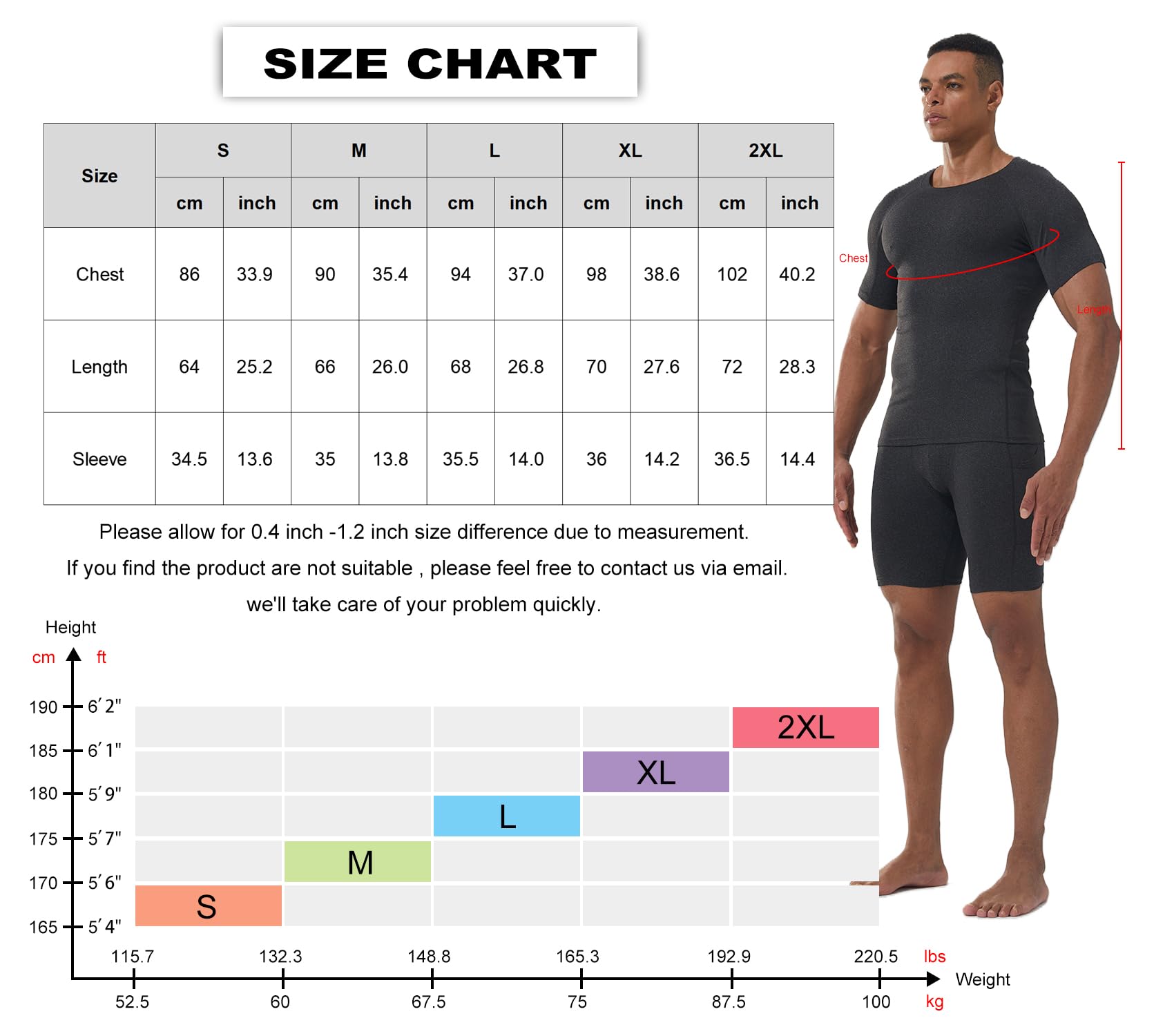 Paquete de 5 camisetas de compresión de manga corta para hombre, camuflaje, secado fresco, deportes, entrenamiento, capa base, camiseta interior