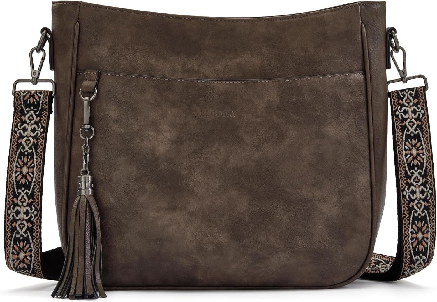 2PCS/Set Crossbody Bags for Women,Vegan Leather Hobo Purse Wallet For Women Set,Shoulder Bags With 2 Adjustable Strap