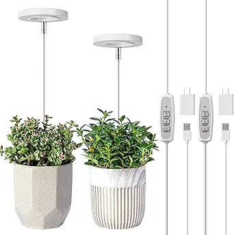 LORDEM Grow Light for Indoor Plants, Full Spectrum LED (2 Pack)
