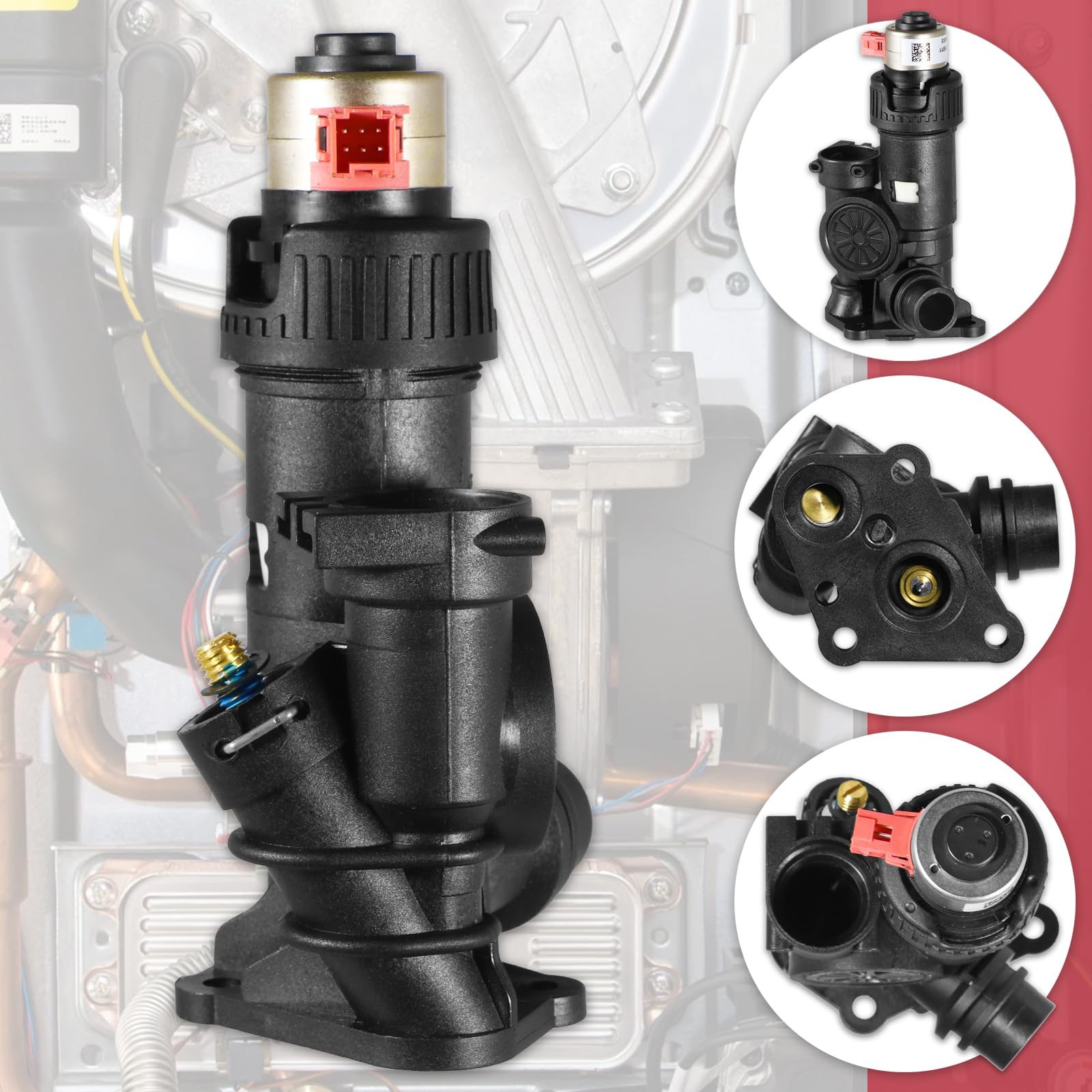 SPARES2GO Kit de válvula desviadora de 3 vías para caldera Vaillant EcoTEC Plus Pro 24 28 30 824 831 837 937 VUI VUW (0020020015)