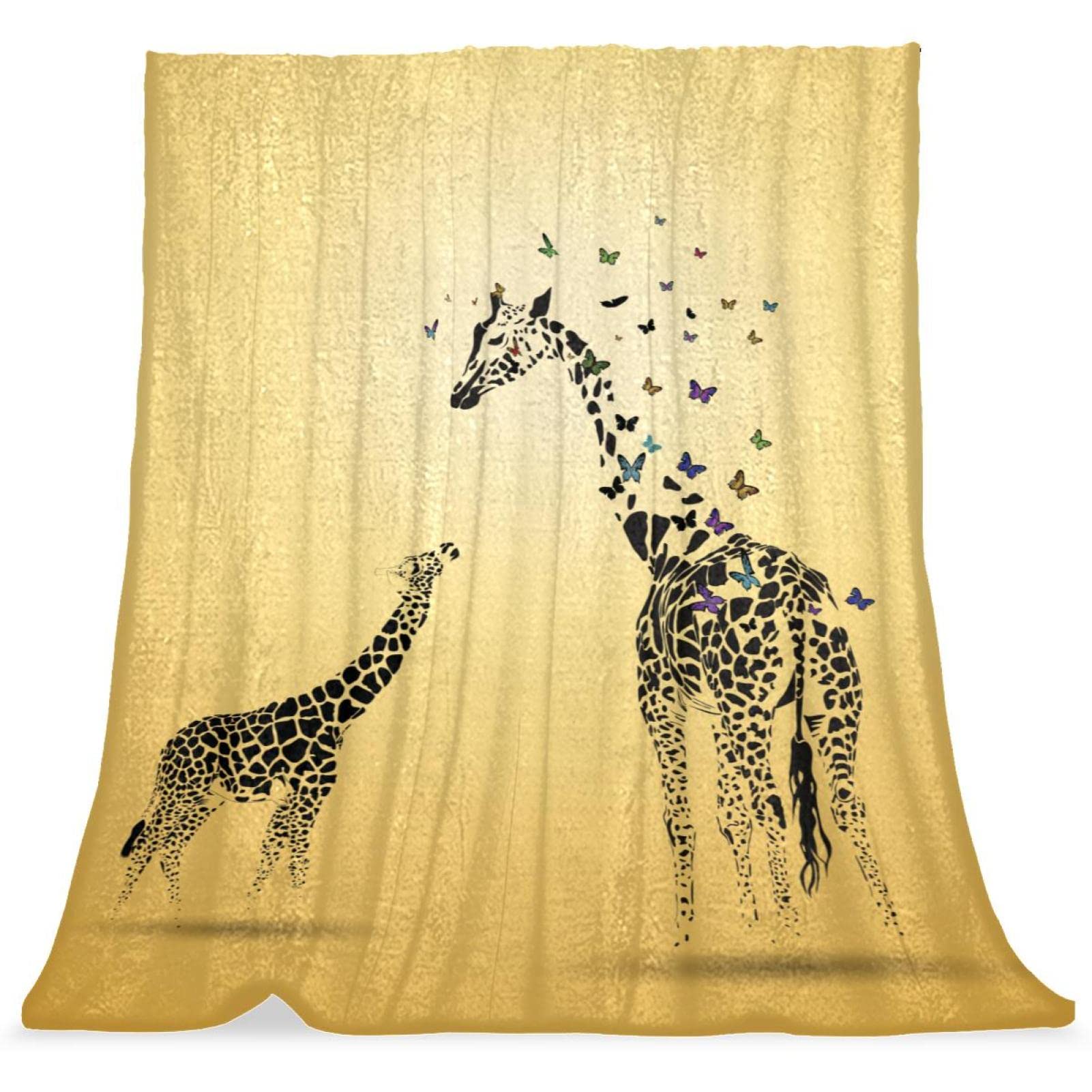 Couverture de lit girafe pour créer un coin lecture cosy enfant