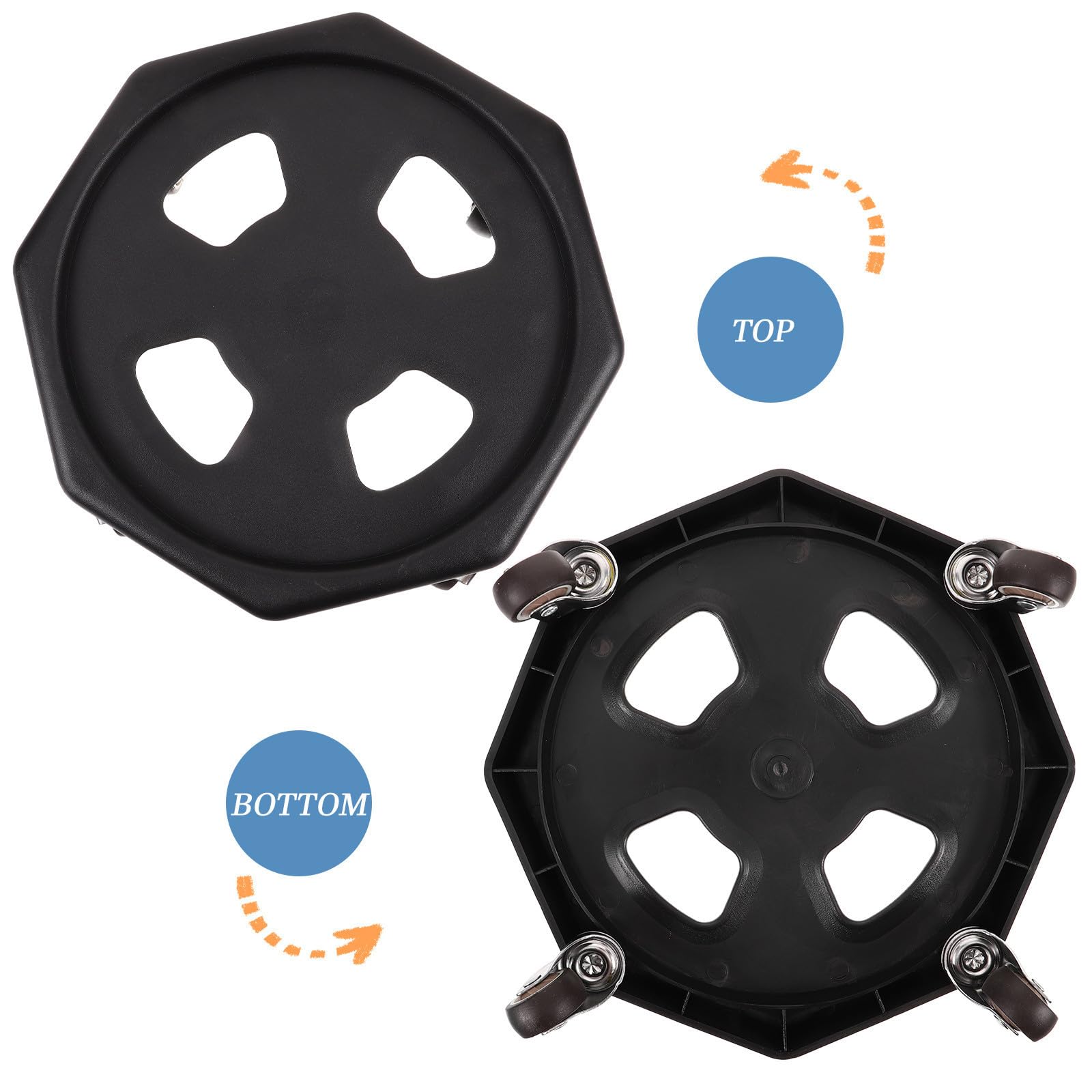 FOMIYES Discos Deslizantes para Ejercicio, Disco de Entrenamiento Abdominal, PP, Negro, con Cojín para Rodillas, para Ejercicios Abdominales en Casa Color Aleatorio