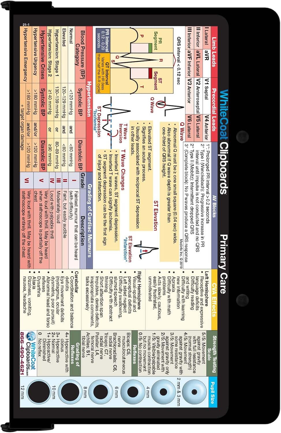 Whitecoat Clipboard® - Primary Care Edition (Blackout, Bifold)
