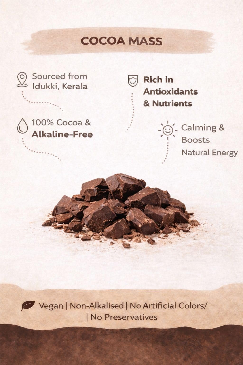 Culinext Cocoa Mass (Cocoa Liquor) – 100% Pure Unsweetened