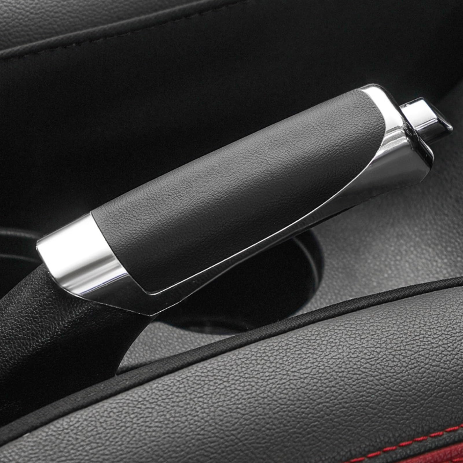 HLBLLRUXT For Ford Fiesta/Fiesta Zetec S/Fiesta Mountune Handbrake Cover Premium Handbrake Sleeve Anti-Slip Car Hand Brake Grip Protector Stylish Interior Accessory,C