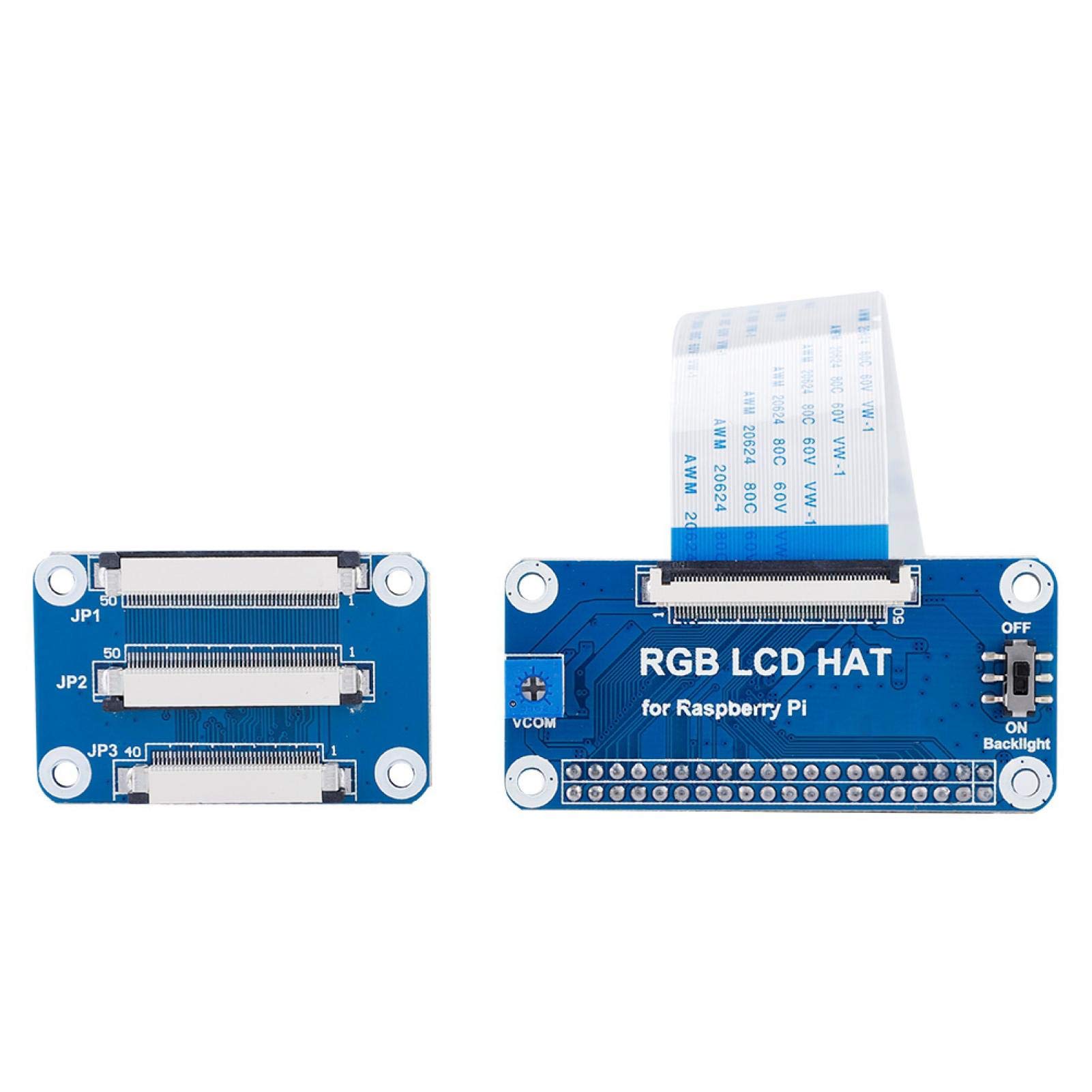 Cuifati Scheda RGB Hat per, con Scheda Adattatore da 50 Pin a 40 Pin, per Kit, Kit Scheda Driver Display Scheda Adattatore Driver LCD