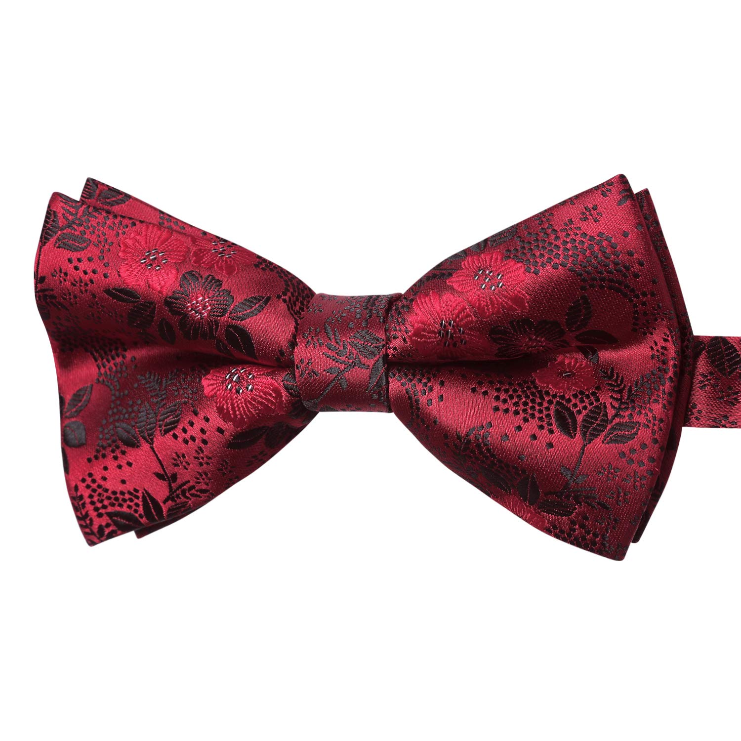 HISDERN Paisley vlinderdas set voor heren, accessoires voor bruiloftsfeest, Crème Wit, Eén maat