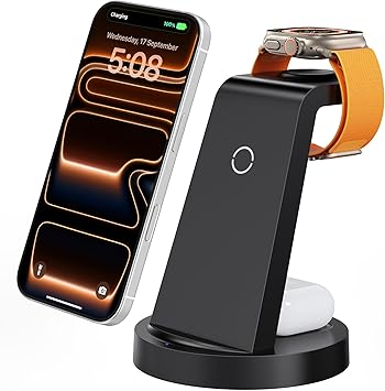 46% off: Anlmz 3 in 1 Charging Station for iPhone, Wireless Charger for iPhone 17 16e 16 …