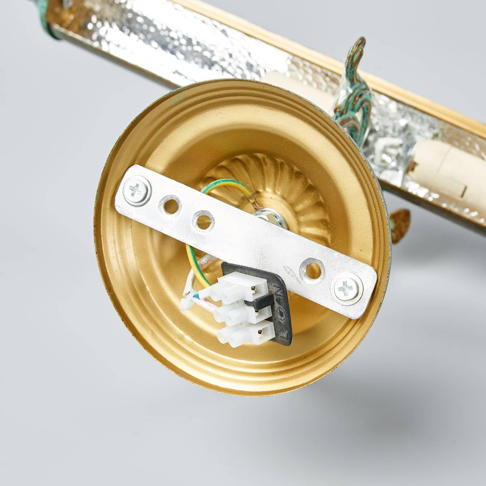 Lindby Lámpara de pared Kalea en Bronce hecho Metal e.o. para Salón & Comedor (2 llamas, E14) lámpara cuadros aplique