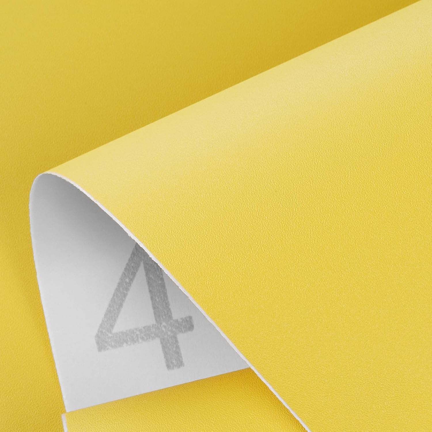ReWallpaper Yellow Wallpaper Peel and Stick Wall Paper for Kids Room Boys Girls Bedroom Nursery Playroom Lemon Yellow Contact Paper for Cabinets Desk Classroom Kitchen Counter Vinyl Wrap 17.7in×6.5ft