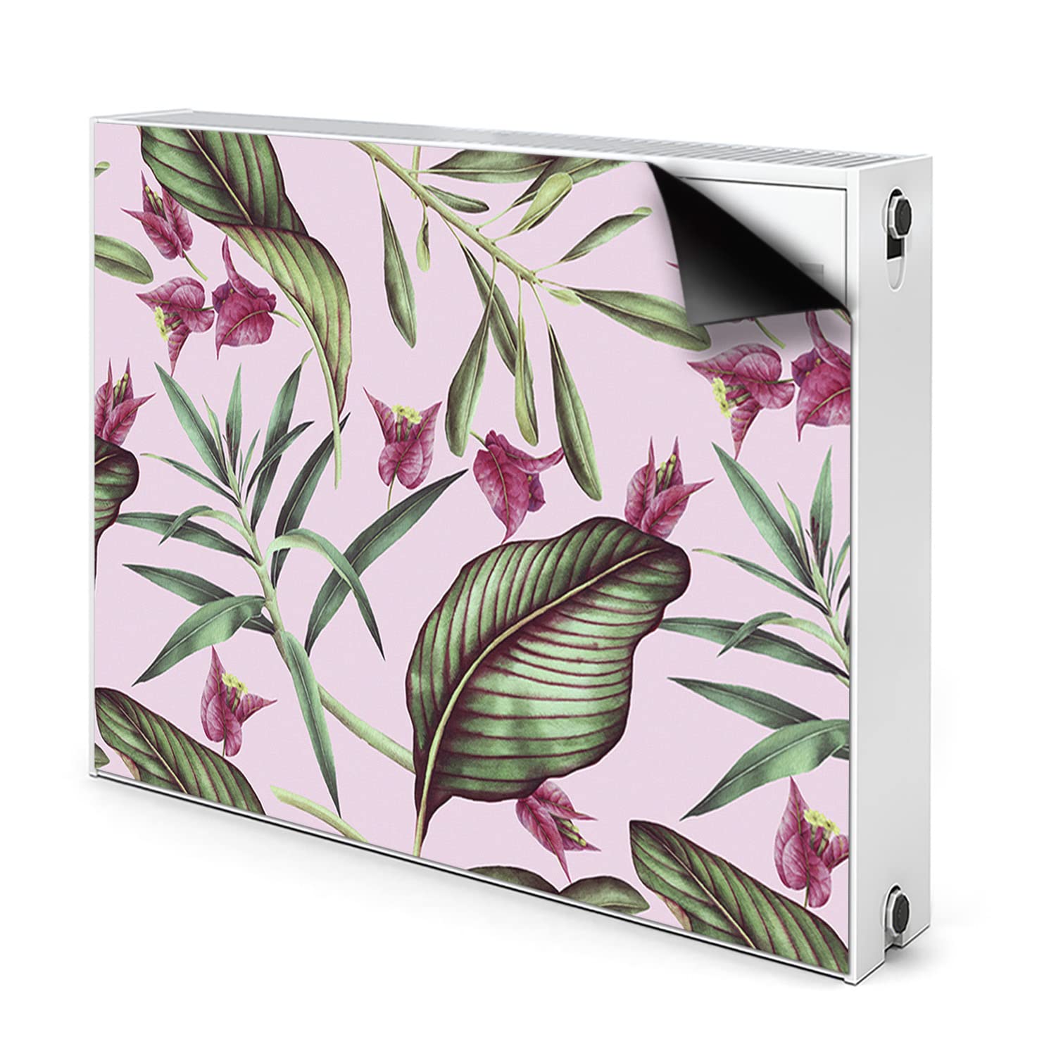 Couverture rose tapis décoratif de radiateur 100x60 cache magnétique