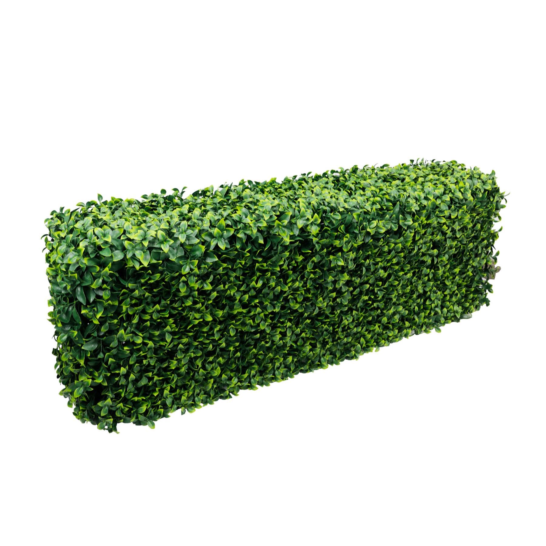 True Products Premium Freestanding Artificial Gardenia Foliage Hedge on a Metal Frame Indoor or Outdoor UV Stable 158 x 56 x 33cm - Short