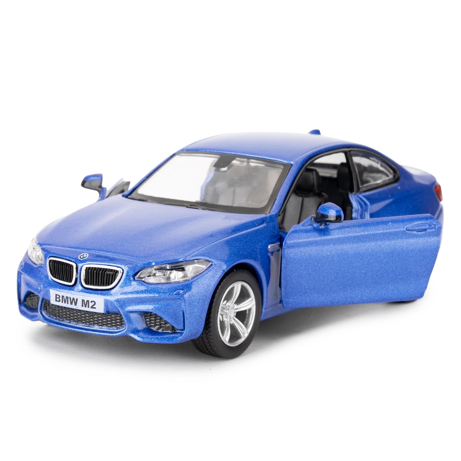 1:36 BMW M2 Toy Car, Diecast Pull Back Model Car, Collection Kids Toy for Aged 3 and up, Gift Blue