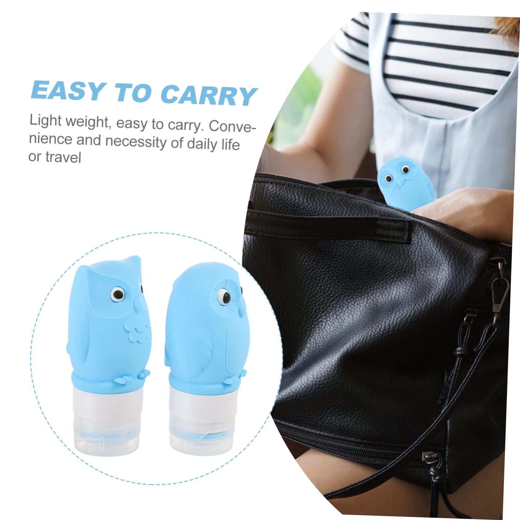 3 Set Di Flaconi Per Articoli Da Toeletta Ricaricabili Da 60 Ml Flacone Per Shampoo Da Viaggio Con in Silicone Per Una Facile Erogazione 2 Pezzi*3