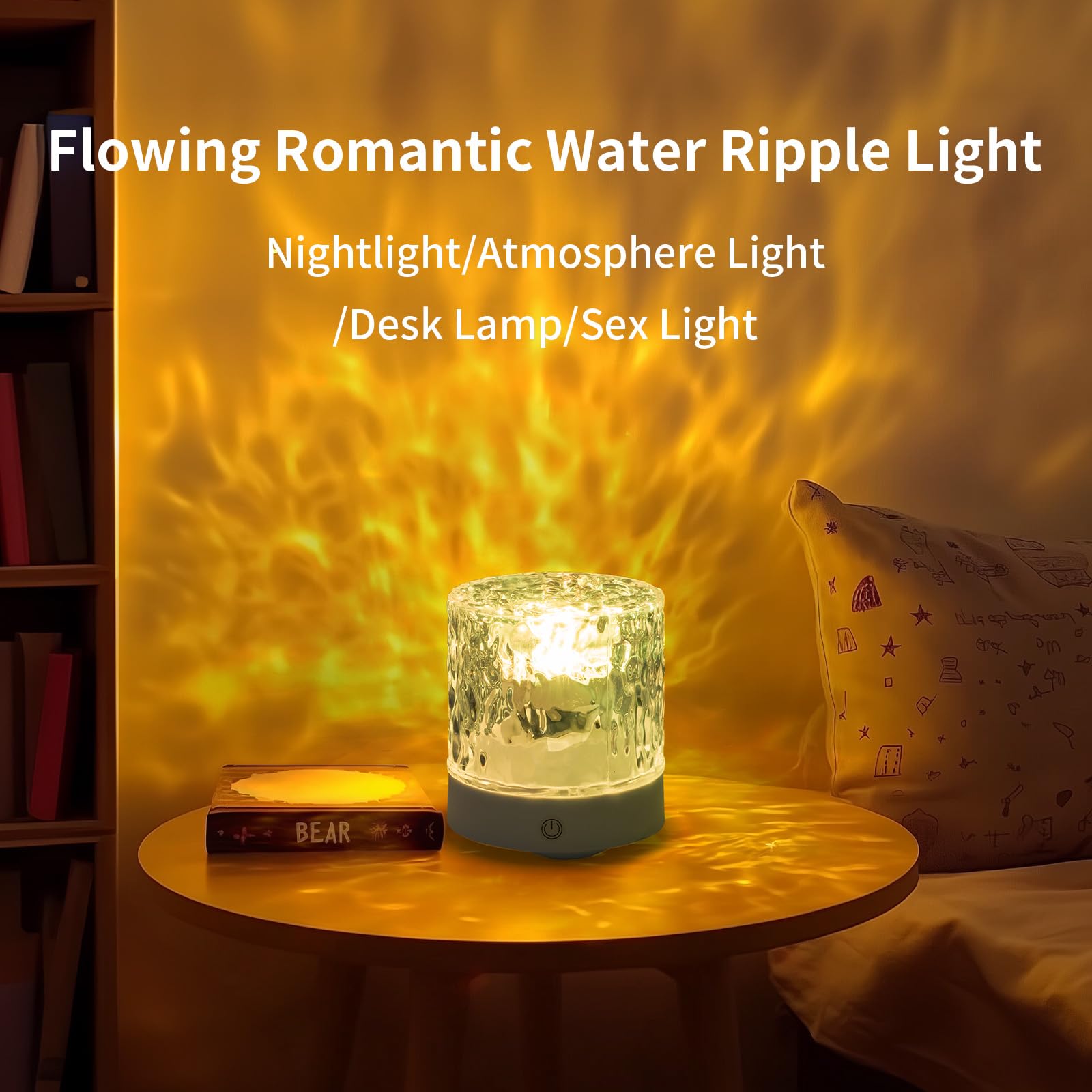 XC-Kluyr LED Glass Night Light Color Changing Dome Design Decorative Mood Lamp — view 5