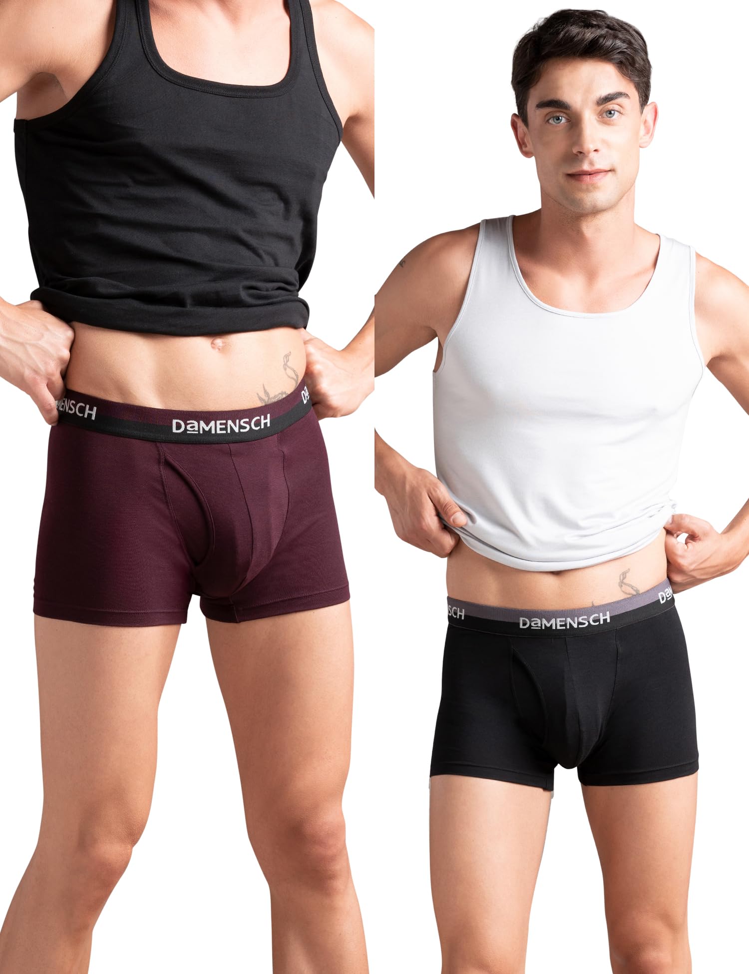 damensch Men's Cotton Blend Solid Trunks-picture-36