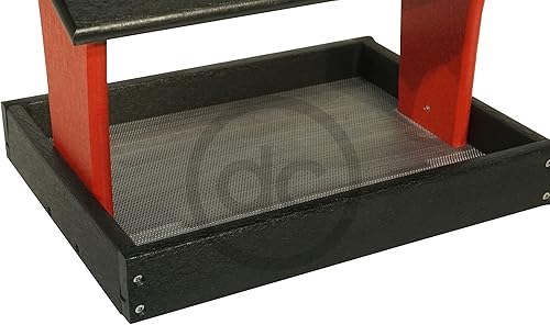 Miniatura 5 de DutchCrafters Fly by - Comedero de plástico de polietileno para pájaros con techo cubierto para pájaros silvestres, duradero, para todo tipo de