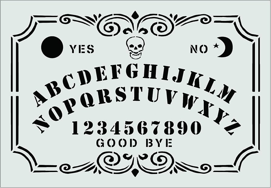 Amazon.com : Stencil Stop Ouija Board Template Stencil - Reusable for DIY Projects, Painting, Drawing, Crafts - 14 Mil Mylar Plastic (18 x 12 inches) : Arts, Crafts & Sewing amazon-com-stencil-stop-ouija-board-template-stencil-reusable-for-diy-projects-painting-drawing-crafts-14-mil-mylar-plastic-18-x-12-inches-arts-crafts-sewing