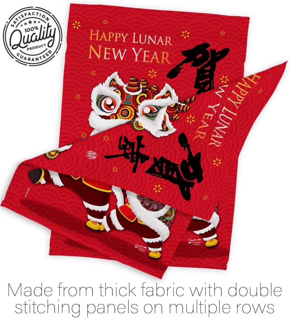 Chinese New Year Decorations Lunar Flag Bring Good Luck Winter House Flag Outdoor Banner Wall Decor Tapestry Door Plaque Garden Memorabilia Yard Signs