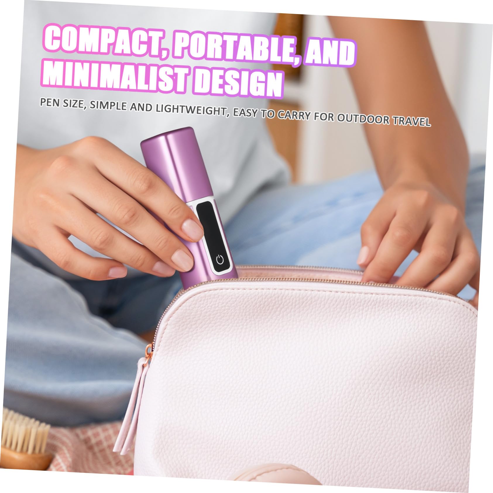 Homoyoyo Epilatore Elettrico Donna Ricaricabile USB Multifunzione con Display Digitale Velocità e Testina Sostituibile Trimmer Viso Naso Sopracciglia Portatile per Uso Quotidiano
