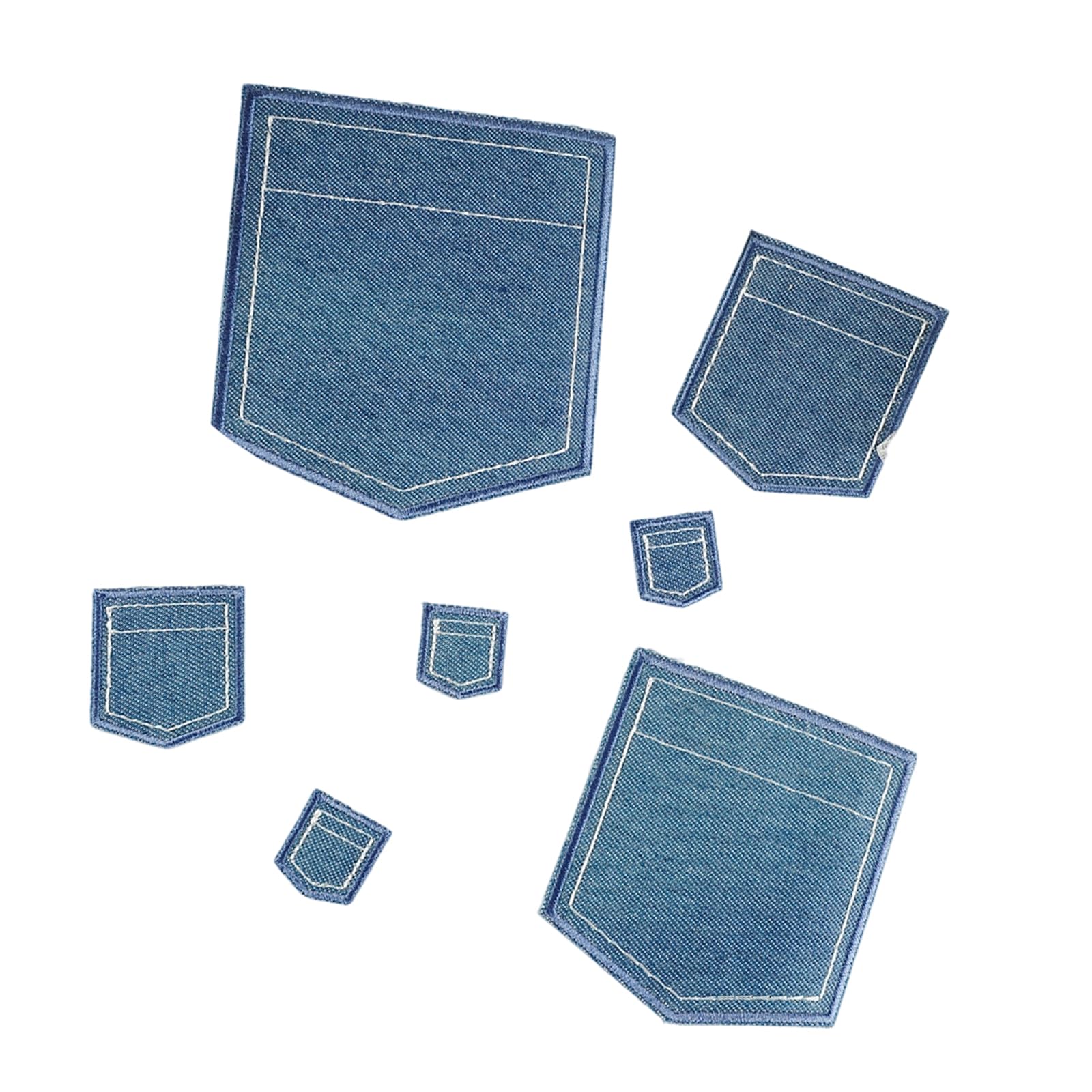 carotoe 5Pcs Iron on Fabric Sticker Clothing Repair Appliques for Jeans Jackets Bags Garments Making Sewing Embellishment Jeans Repair Fixes
