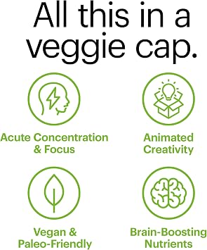 Wellthy Focus Cognitive Function, Focus, and Memory Supplement for Memory, Creativity, and Motivation (30 Days)