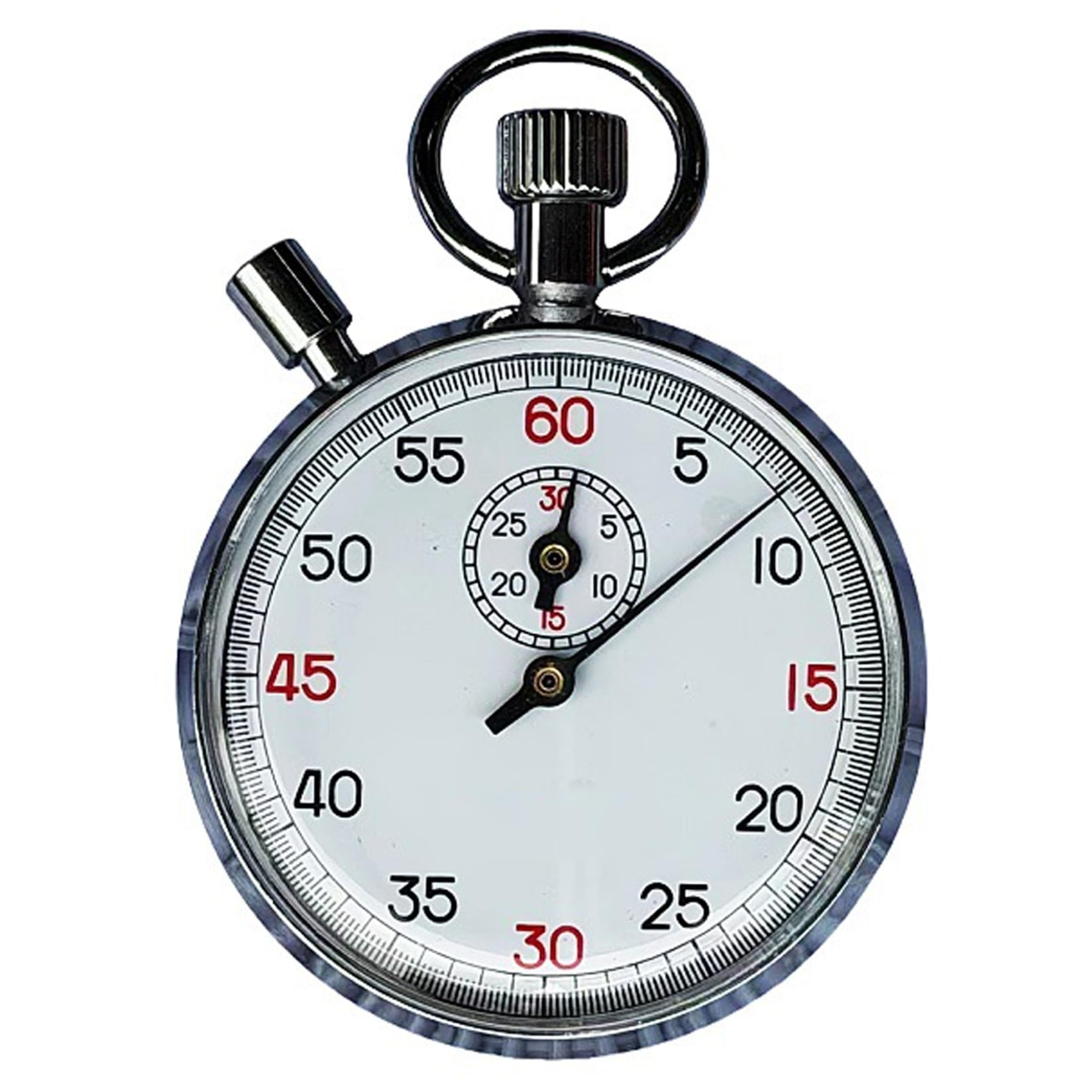 Cronometro meccanico - Cronometro analogico in acciaio inossidabile anni '60 per esperimenti sportivi, di corse e di fisica, analogico
