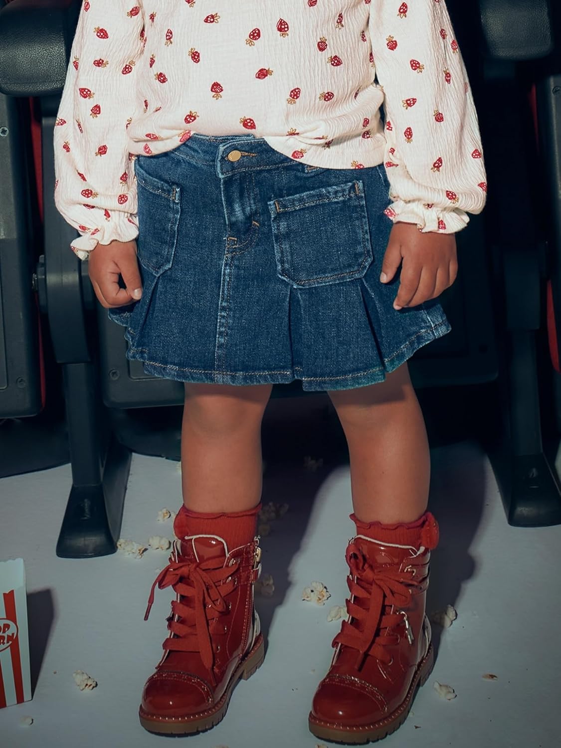 Mayoral Denim Skirt for Girls Super Dark