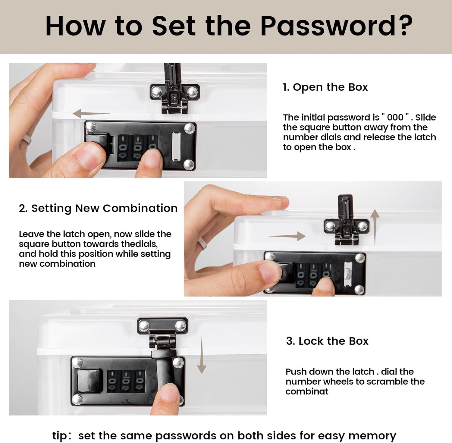 Large Medicine Lock Box for Safe Medication, 24 Litre Locked Medicine Box with Combination Code, Hygienic Lockable Storage Box for Snacks/Food/Electronic/Fridge/Personal Items Stackable Clear