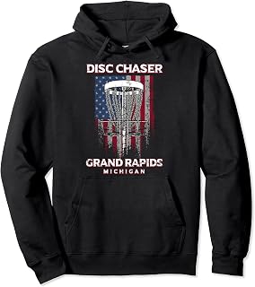 Disc Chaser Grand Rapids Disc Golf Michigan Golfer Pullover Hoodie