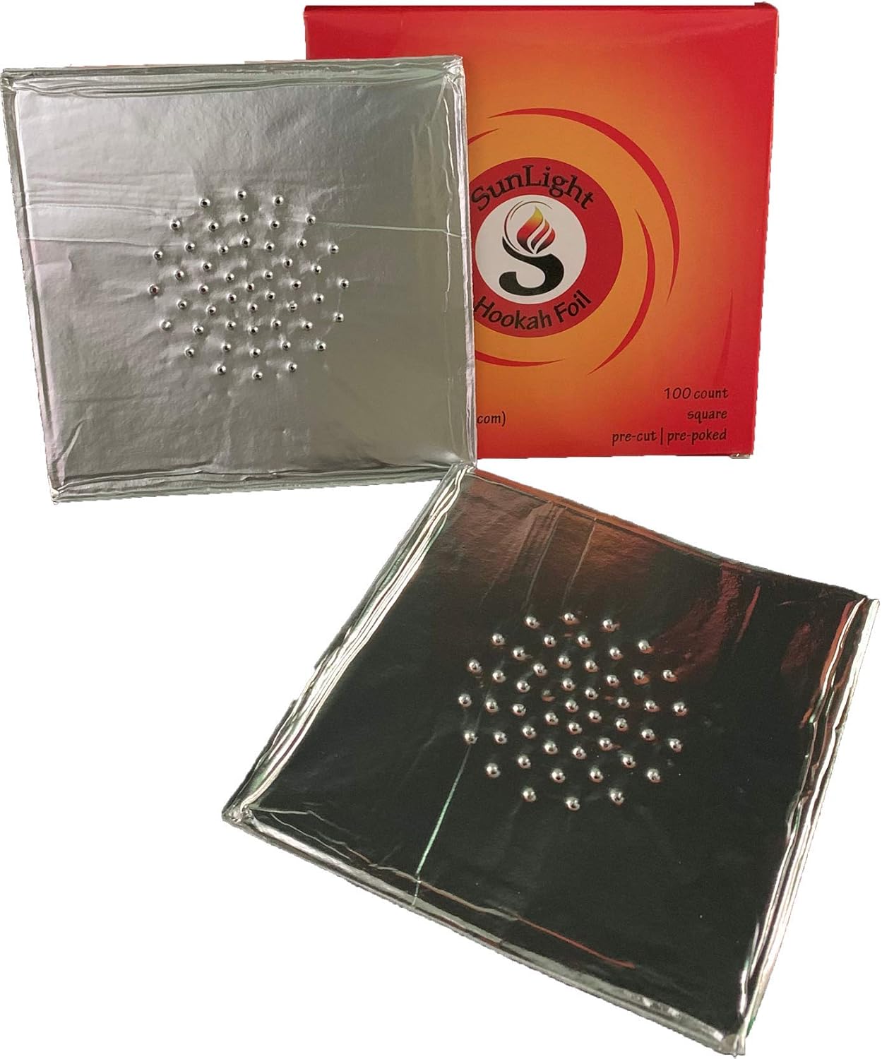 Buy Aluminum Foil by Sunlight Charcoal PrePoked Foil 100 Heavy Duty Long Lasting Sheets