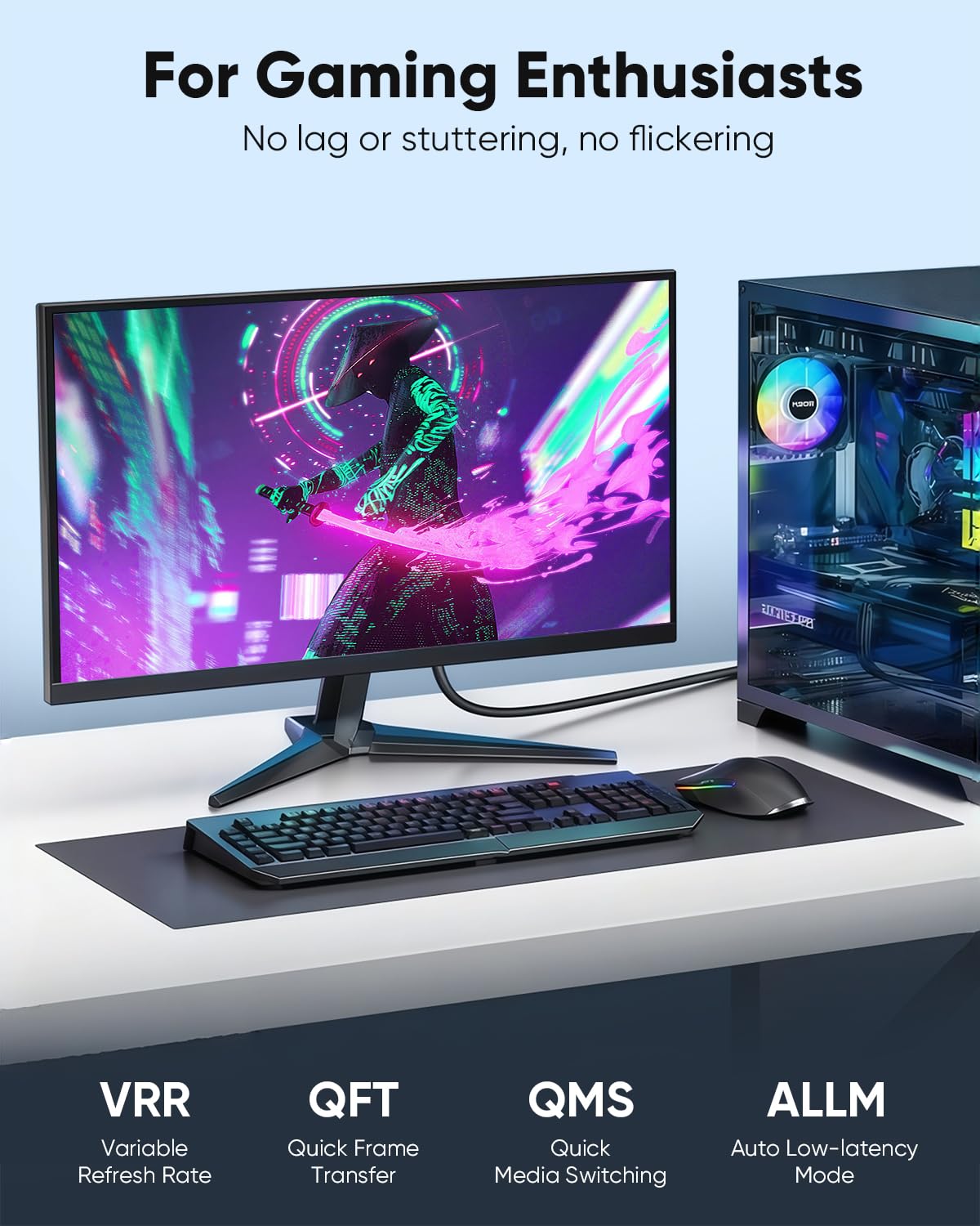 Cavo HDMI 8K, 1,8 m, confezione da 10 pezzi, cavo HDMI 2.1 ultra ad alta velocità da 48 Gbps, supporto 8K a 60Hz, 4K a 120Hz, HDR10+, eARC, 3D, Dolby compatibile con monitor, Roku TV, HDTV