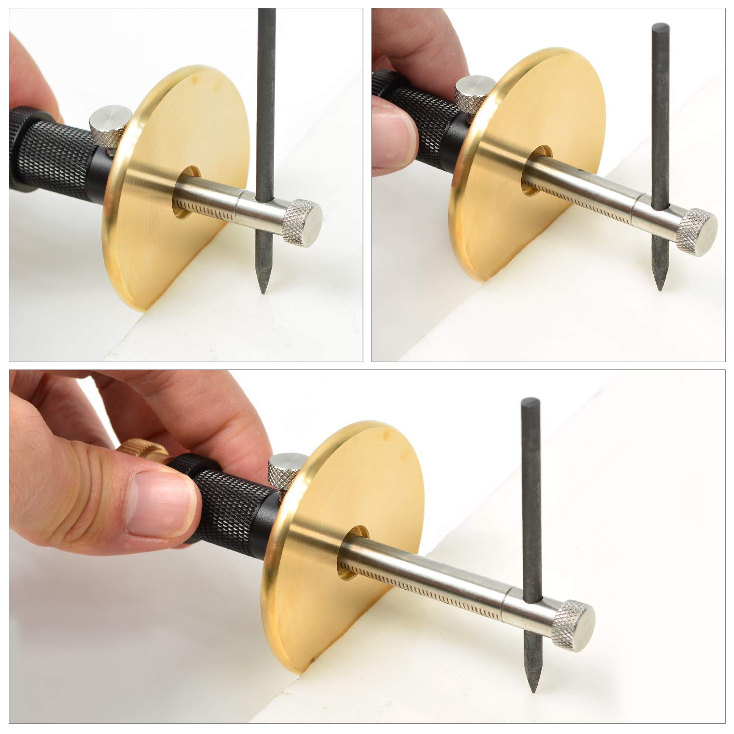 Roue Trusquin Plus avec fonction micro réglage (Noir)