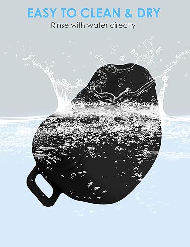 Miniatura 5 de heouvo Bolsa de golosinas para perros con clicker de entrenamiento, cierre magnético más fuerte para evitar derrames, bolsa de silicona de 1.67