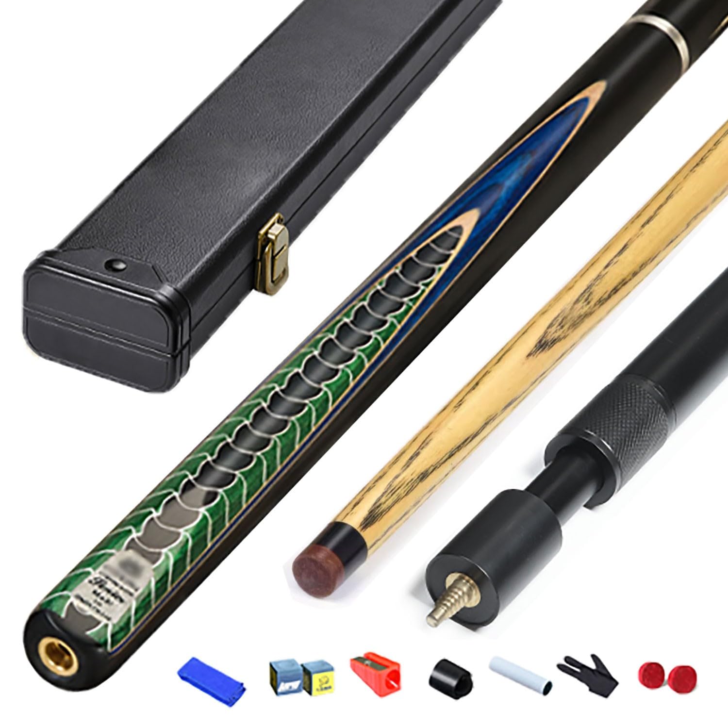 Jfgctyhxy One Color Billiard Cues, 3/4 Billiard Cue Snooker Chinese Eight Black 11.5Mm