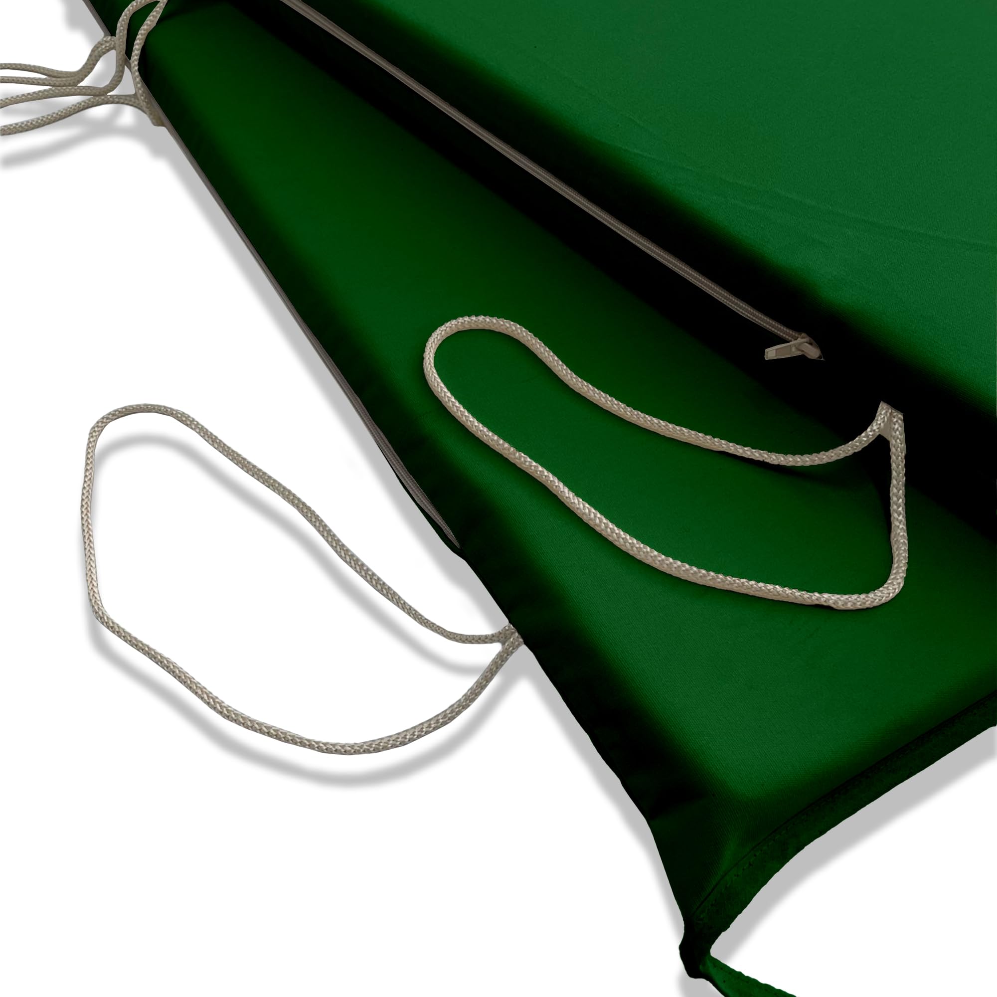 Il Tuo Artigiano Design Cuscino Idrorepellente per Dondolo da Giardino 3 Posti - Materassino Per Dondolo da Giardino made In Italy - Resistente ai raggi UV (Verde, 3 posti - 135x55 cm)