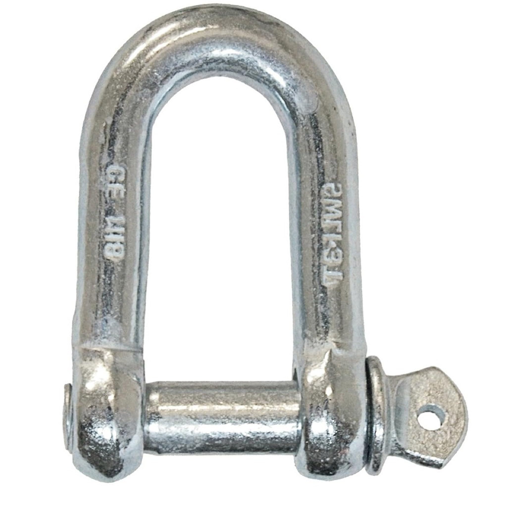 Bricoloco Manille droite galvanisée avec tête goupille standard pour une fixation et un amarrage sûrs dans de multiples applications (M32)