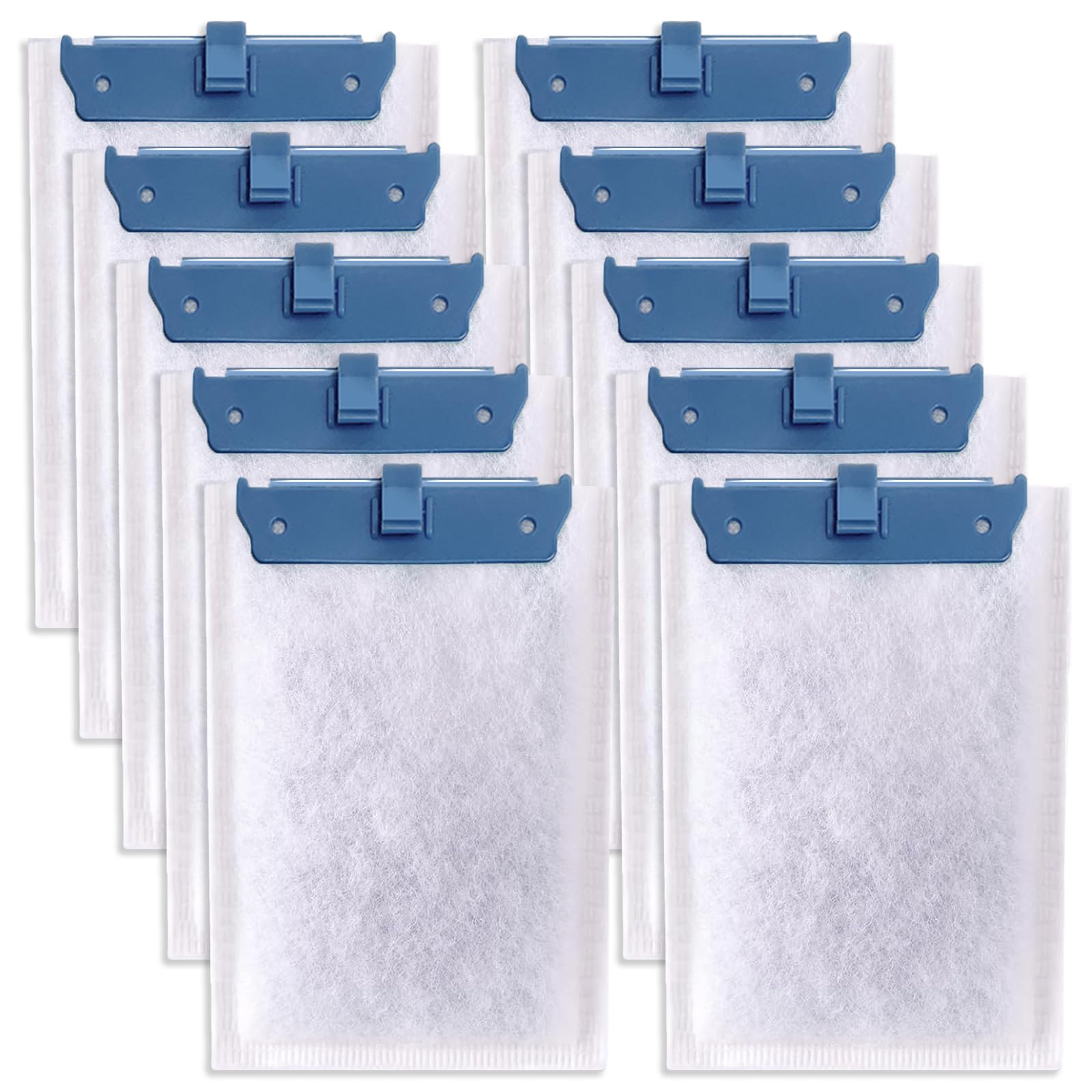 Pryitier 10 Pack Filter Cartridge Compatible with Whisper Bio-Bag Filters 10i/IQ10/PF10, Medium Replacement Filter Cartridges for Aquariums Compatible
